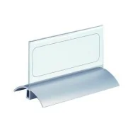 Portanome da Tavolo Desk Presenter De Luxe Durable - 6,1x15 cm (Trasparente Conf. 2)