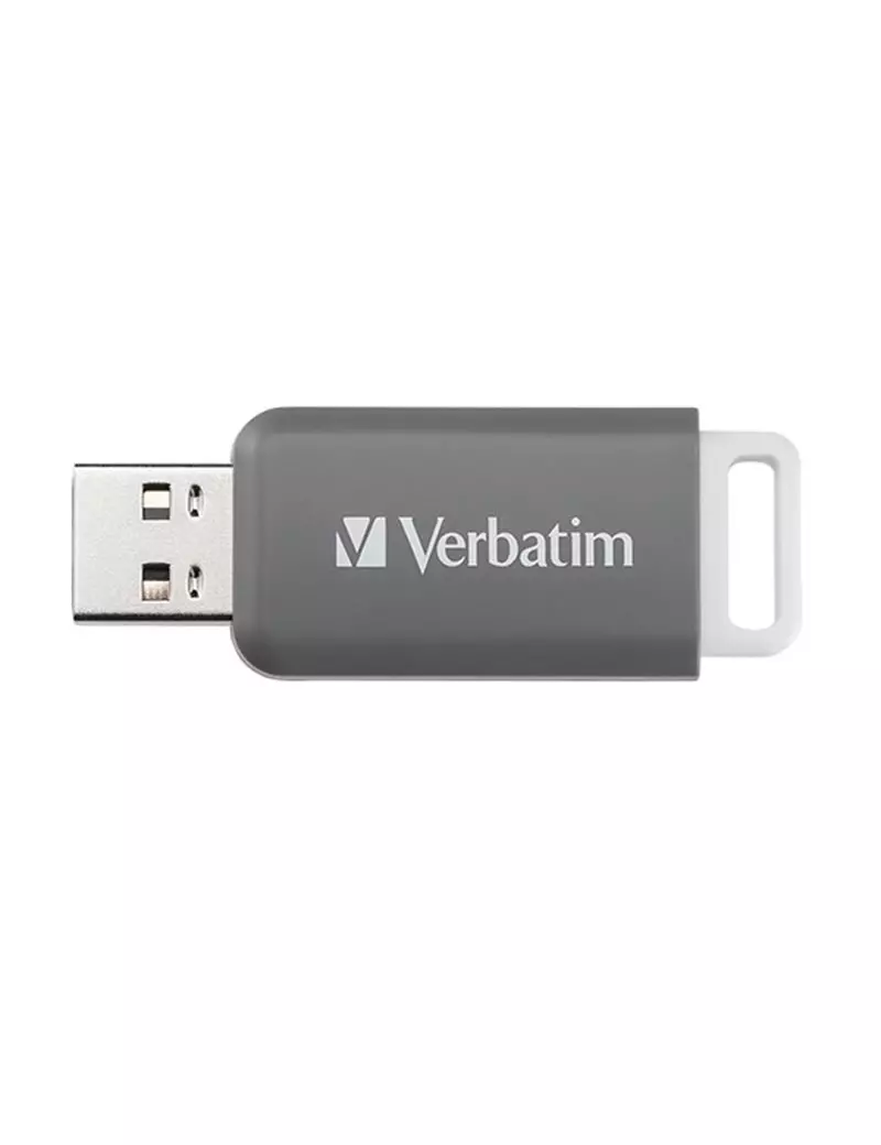 Pen Drive V Databar Verbatim - USB 2.0 - 128GB - 49456 (Grigio) Pen Drive V Databar Verbatim - USB 2.0 - 128GB - 49456 (Grigio)