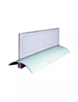 Portanome da Tavolo Desk Presenter De Luxe Durable - 6,1x21 cm (Trasparente Conf. 2)