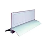 Portanome da Tavolo Desk Presenter De Luxe Durable - 6,1x21 cm (Trasparente Conf. 2)