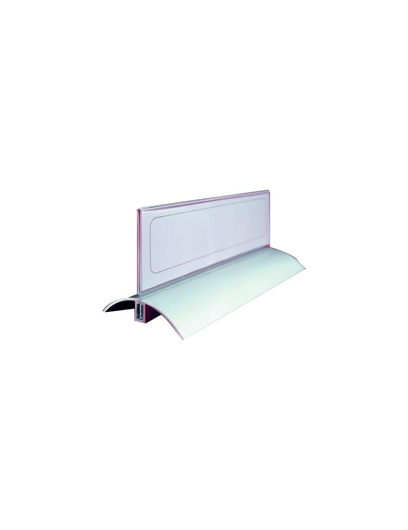 Portanome da Tavolo Desk Presenter De Luxe Durable - 6,1x21 cm (Trasparente Conf. 2)