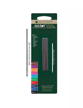 Mini Refill per Penna a Sfera Multifunzione Monteverde - Media - J220301 (Nero Conf. 4)