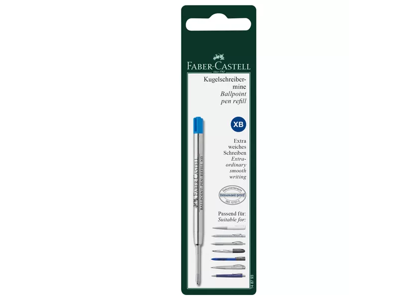 Refill per Penna a Sfera a Scatto Poly Ball Urban Faber Castell - 0,7 mm - 148793 (Blu)