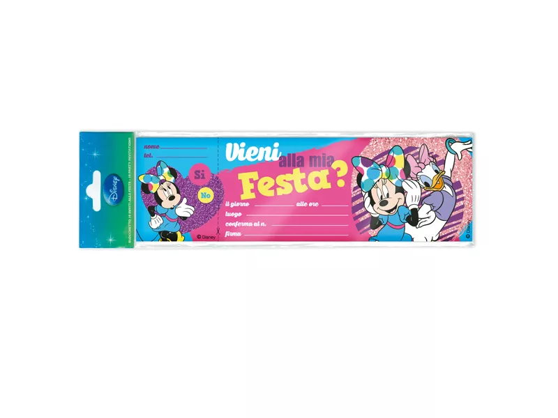 Blocchetto Biglietti Invito Festa Rex Sadoch - Minnie Disney - WYASSMIN (Assortiti Conf. 100) Blocchetto Biglietti Invito Festa Rex Sadoch - Minnie Disney - WYASSMIN (Assortiti Conf. 100)