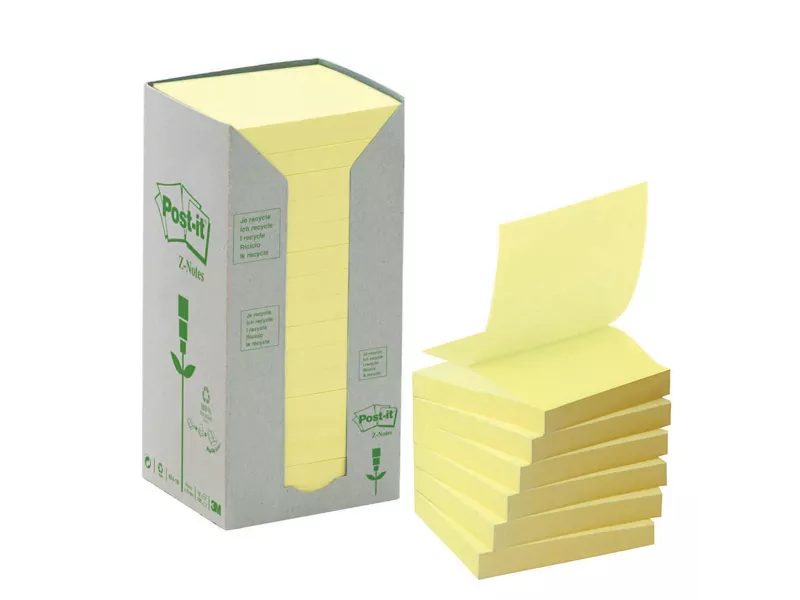 Post-it Z Notes Green R330-1T 3M - 76x76 mm - 7100172251 (Giallo Conf. 16)