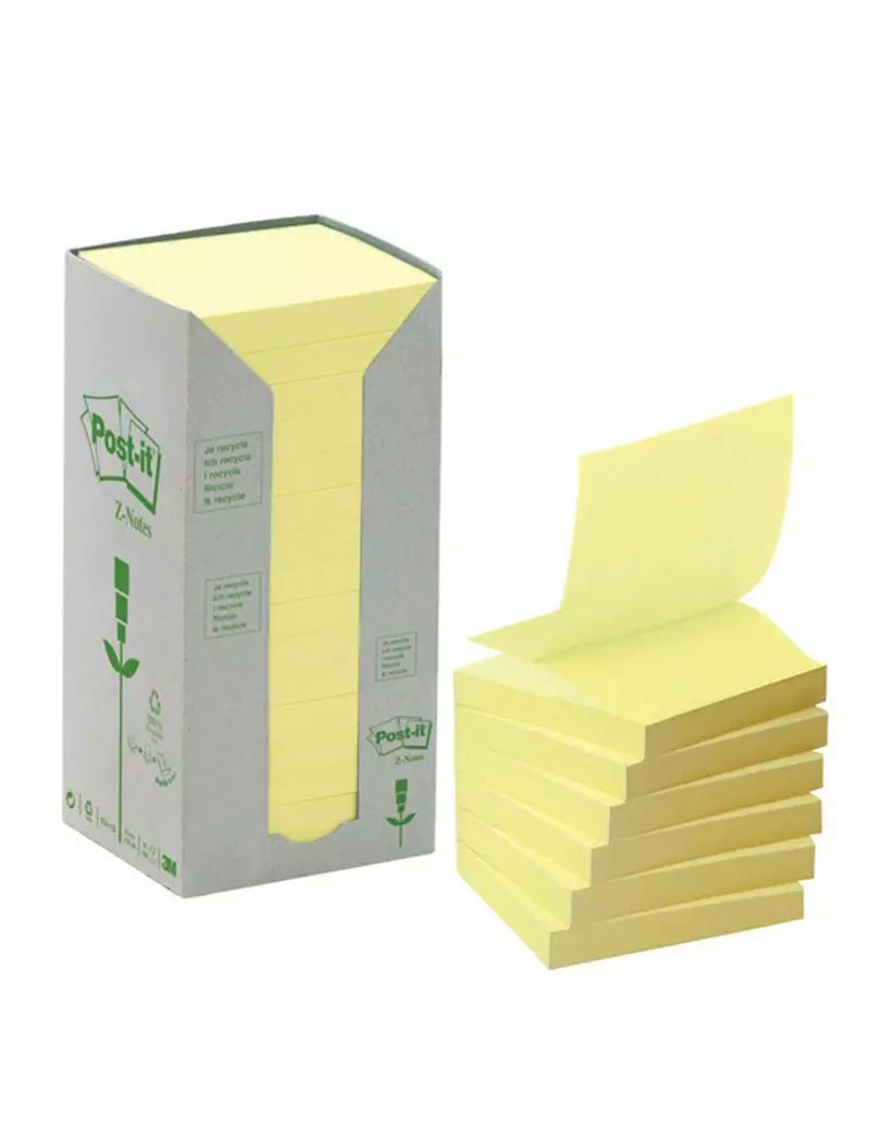 Post-it Z Notes Green R330-1T 3M - 76x76 mm - 7100172251 (Giallo Conf. 16)
