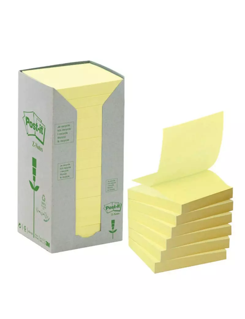 Post-it Z Notes Green R330-1T 3M - 76x76 mm - 7100172251 (Giallo Conf. 16) Post-it Z Notes Green R330-1T 3M - 76x76 mm - 7100172251 (Giallo Conf. 16)