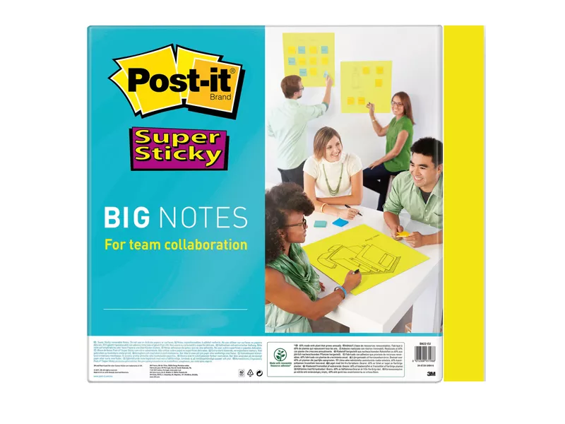 Post-it Super Sticky Big Notes BN11-EU 3M - 279x279 mm - 28649 (Giallo Neon)