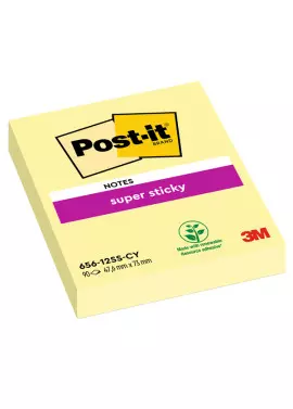 Post-it Super Sticky 656-12SS-CY-EU 3M - 47,6x76 mm - 7100290169 (Giallo Canary Conf. 12)