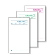 Blocco Comande a 2 Tagliandi BM - 10x17 cm - 25/25 Fogli Autoricalcanti - 0100070 (Conf. 10)
