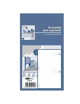 Blocco Comande Edipro - 9,9x17 cm - 25/25 Fogli Autoricalcanti - E5910 (Conf. 20)