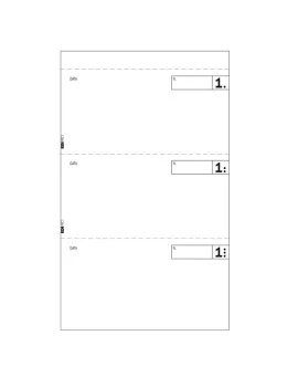 Blocco Comande a 3 Tagliandi Edipro - 9,9x17 cm - 25/25 Fogli Autoricalcanti - E5917 (Conf. 20)