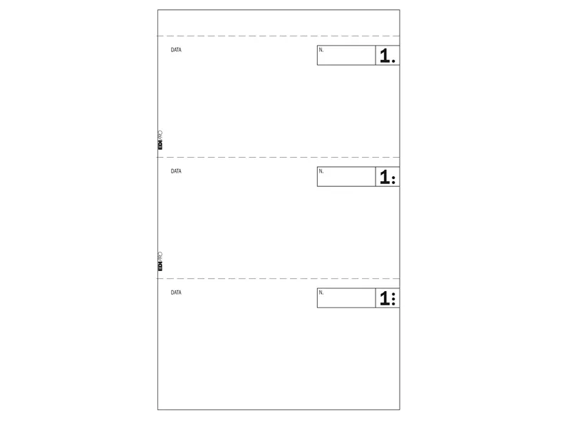 Blocco Comande a 3 Tagliandi Edipro - 9,9x17 cm - 25/25 Fogli Autoricalcanti - E5917 (Conf. 20)