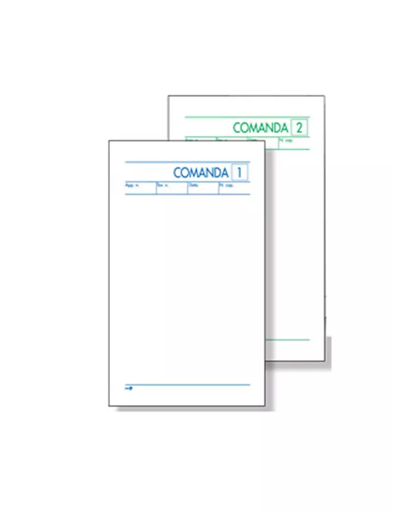 Blocco Comande a 7 Tagliandi BM - 10x22 cm - 25/25 Fogli Autoricalcanti - 0100423 (Conf. 5) Blocco Comande a 7 Tagliandi BM - 10x22 cm - 25/25 Fogli Autoricalcanti - 0100423 (Conf. 5)