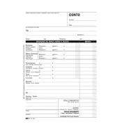 Blocco Conto Albergo/Pensione Uso Mano Edipro - 15x23 cm - 7 Giorni - 100 Fogli - E5964