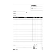 Blocco Fatture 1 Aliquota IVA Edipro - 14,8x23 cm - 33/33/33 Fogli Autoricalcanti - E5273CT