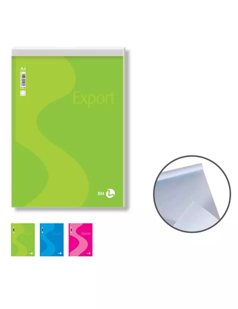 Blocco Punto Metallico Export BM - A4 - 5 mm - 50 Fogli - 0100242 (Conf. 10) Blocco Punto Metallico Export BM - A4 - 5 mm - 50 Fogli - 0100242 (Conf. 10)