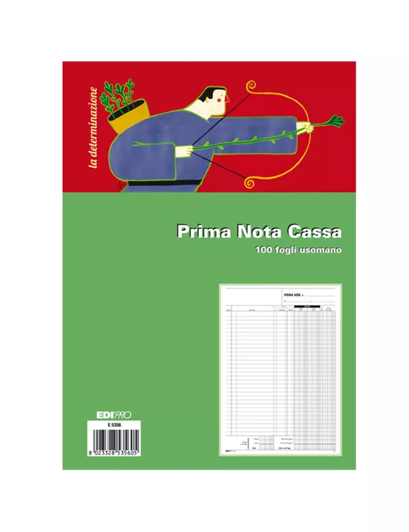 Blocco Prima Nota Cassa Uso Mano Edipro - 21x31 cm - 100 Fogli - E5356 Blocco Prima Nota Cassa Uso Mano Edipro - 21x31 cm - 100 Fogli - E5356