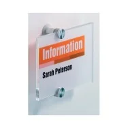 Targa Crystal Sign Durable - 14,8x10,5 cm - 4821-19 (Trasparente)