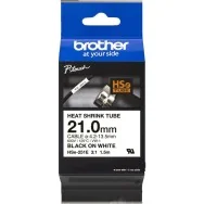 Nastro Originale Brother HSe-251E - 21 mm x 1,5 m - Termorestringente (Nero su Bianco)