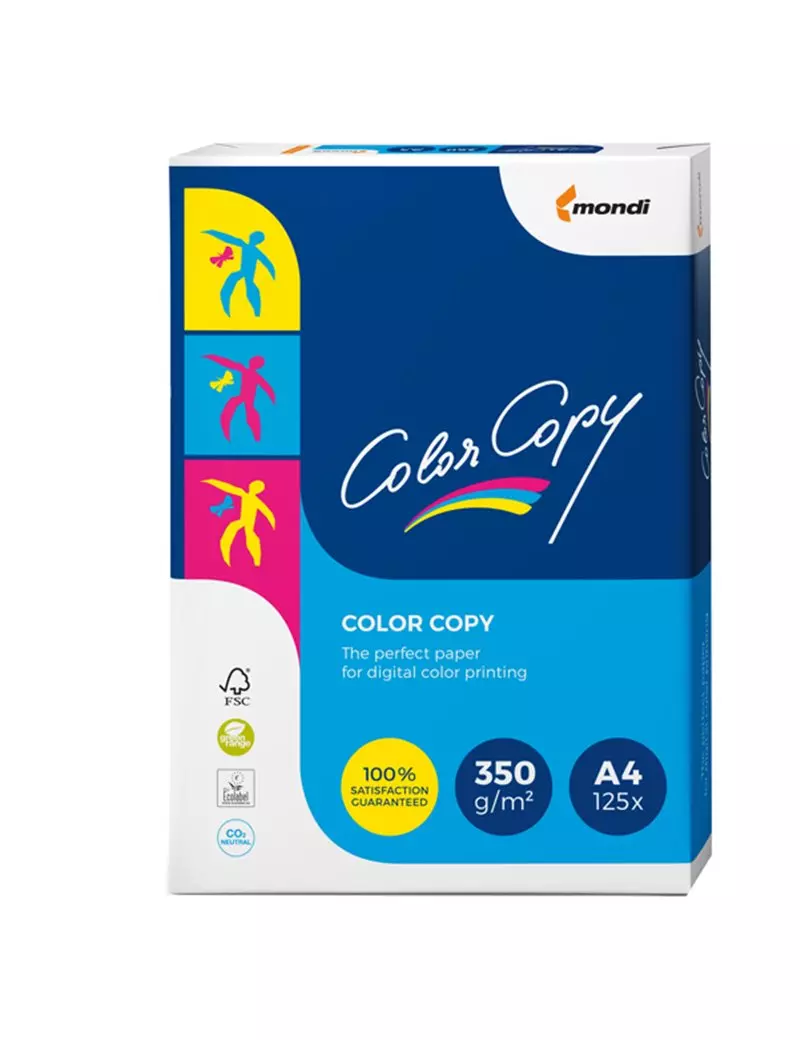 Carta Color Copy Mondi - A4 - 350 g - 6396 (Risma 125) Carta Color Copy Mondi - A4 - 350 g - 6396 (Risma 125)
