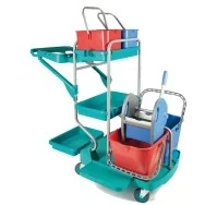 Carrello di Pulizia Evolution In Factory - 67,5x119x115 cm - 0473I (Muilticolore)