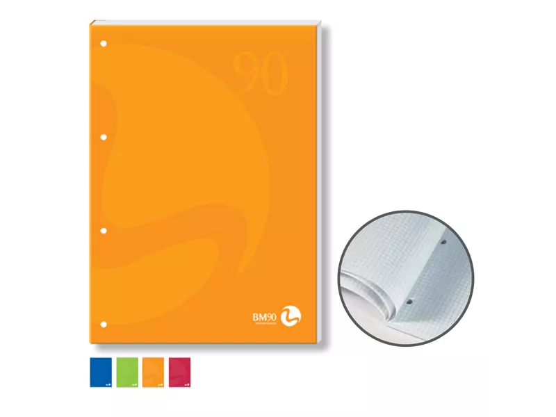 Blocco Collato 90 BM - A4 - 90 g - 1 Rigo senza Margini - 50 Fogli - 0100227 (Conf. 10)