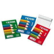 Blocco Punto Metallico Team Blasetti - A4 - Quadretti 5 mm senza Margini - 50 Fogli - 1006 (Assortiti Conf. 10)