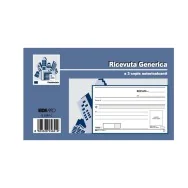 Blocco Ricevute Generiche Edipro - 17x9,9 cm - 33/33/33 Fogli Autoricalcanti - E5564CT