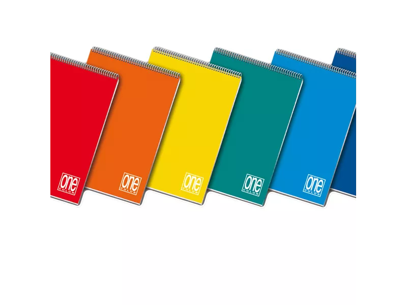 Blocco Spiralato One Color Blasetti - A5 - Quadretti 5 mm senza Margini - 60 Fogli - 1462 (Assortiti Conf. 10)