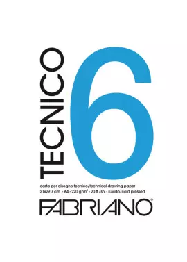 Album Tecnico Fabriano 6 - 25x35 cm - Liscio - 240 g - 09802535 (Bianco)
