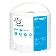 Bobina Asciugatutto DryTech Papernet - 2 Veli - 400 Strappi - 407557 (Bianco Conf. 3)