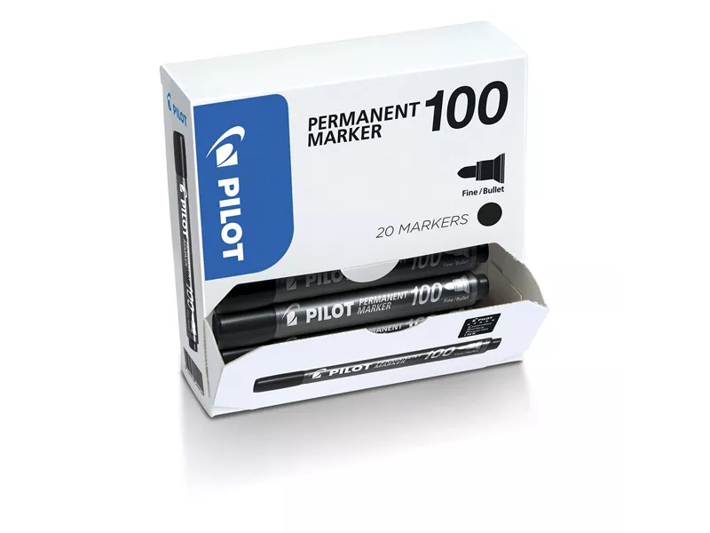 Marcatore Permanente SCA 100 Pilot - Punta Tonda - 4,5 mm - 002703 (Nero Conf. 15+5)