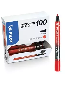 Marcatore Permanente SCA 100 Pilot - Punta Tonda - 4,5 mm - 002718 (Rosso Conf. 15+5)