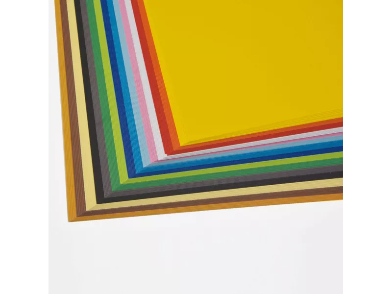 Cartoncino Colorato Bristol 200 Liscio Favini - 50x70 cm - 200 g - A35X502 (Assortiti Conf. 240)