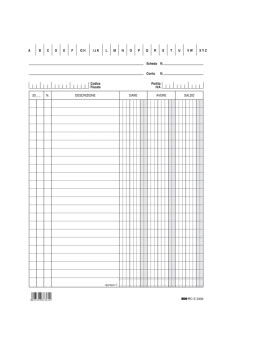 Schede Dare/Avere/Saldo Edipro - 15x21 cm - E3336BL (Conf. 100)