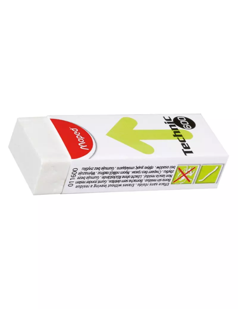 Gomma Technic 600 Maped - 60x21x12 mm - 011600 (Conf. 20) Gomma Technic 600 Maped - 60x21x12 mm - 011600 (Conf. 20)