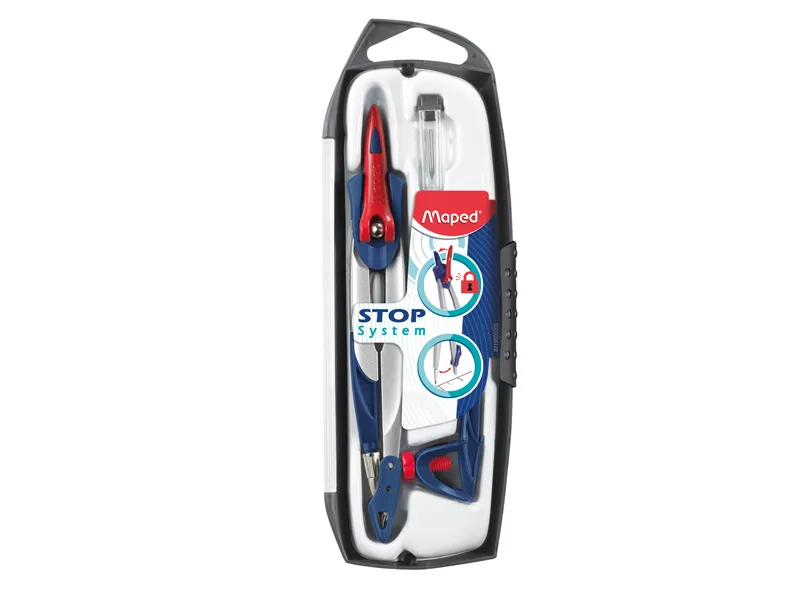 Compasso Stop System Maped - 1961007 (Rosso e Blu)