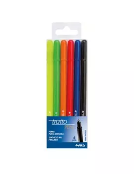 Tratto Pen Fila - 0,5 mm - 807800 (Assortiti Conf. 6)