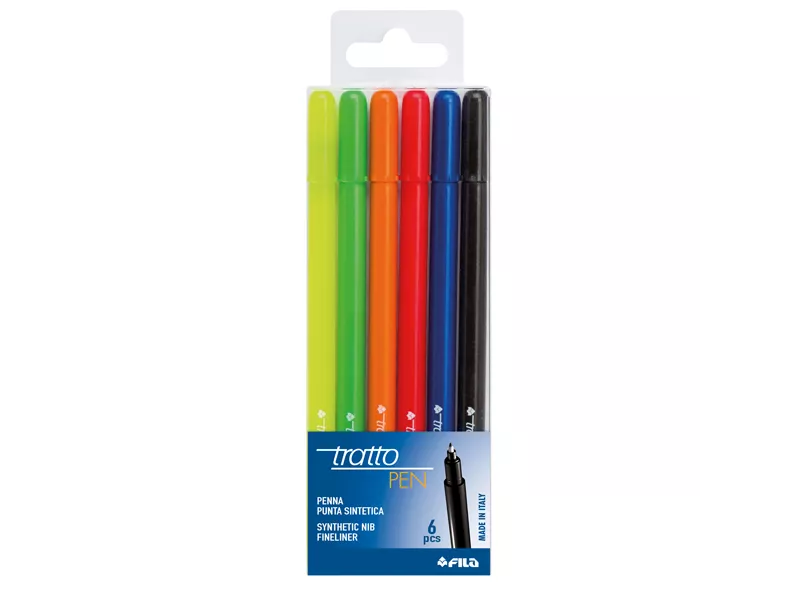 Tratto Pen Fila - 0,5 mm - 807800 (Assortiti Conf. 6)
