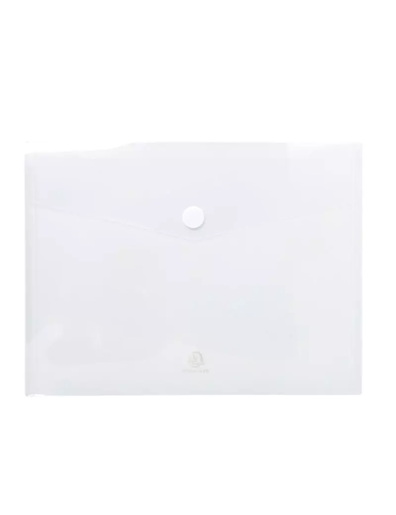 Busta a Tasca con Bottone in Velcro Exacompta - PPL - A4 - 56421E (Trasparente Conf. 5) Busta a Tasca con Bottone in Velcro Exacompta - PPL - A4 - 56421E (Trasparente Conf. 5)