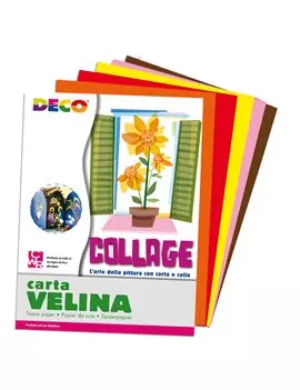 Carta Velina Deco CWR - 50x76 cm - 10732 (Assortiti Caldi Conf. 5)