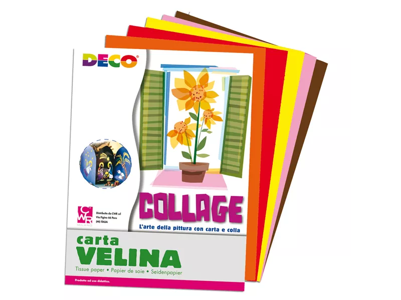 Carta Velina Deco CWR - 50x76 cm - 10732 (Assortiti Caldi Conf. 5)