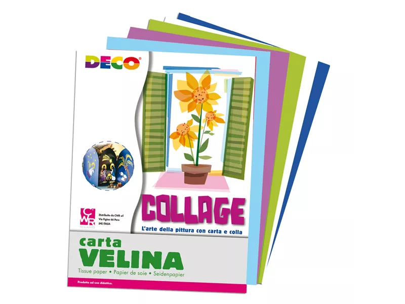 Carta Velina Deco CWR - 50x76 cm - 10733 (Assortiti Freddi Conf. 5)