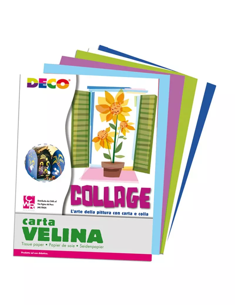 Carta Velina Deco CWR - 50x76 cm - 10733 (Assortiti Freddi Conf. 5) Carta Velina Deco CWR - 50x76 cm - 10733 (Assortiti Freddi Conf. 5)