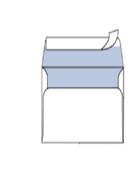 Buste Mailpack Blasetti - 12x18 cm - Taglio Dritto con Strip - senza Finestra - 80 g - 0510 (Bianco Conf. 25)