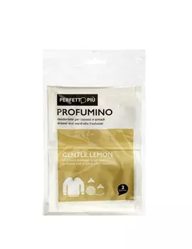 Deodorante per Cassetti e Armadi Profumino Perfetto - 17920 (Gentle Lemon Conf. 2)