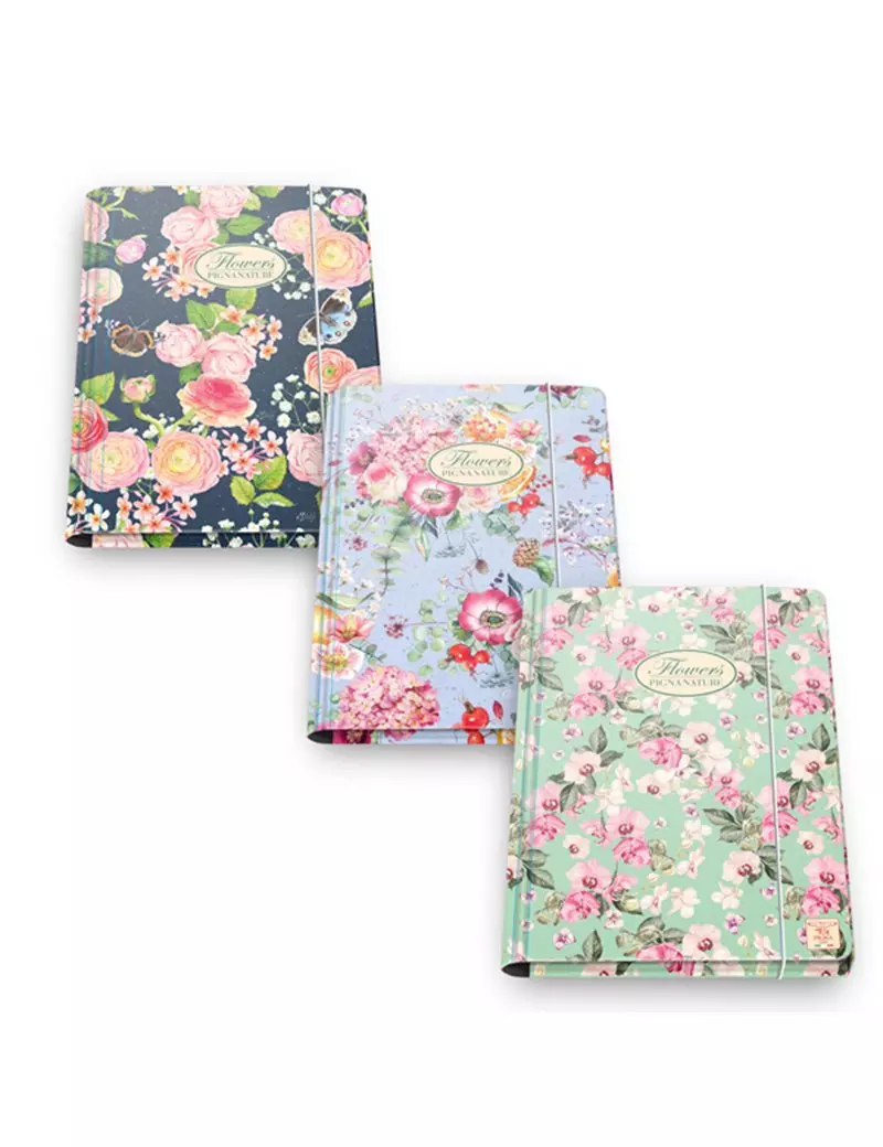 Cartella 3 Lembi con Elastico Nature Flowers Pigna - 26x34,5 cm - 00547973L (Multicolore Conf. 6) Cartella 3 Lembi con Elastico Nature Flowers Pigna - 26x34,5 cm - 00547973L (Multicolore Conf. 6)
