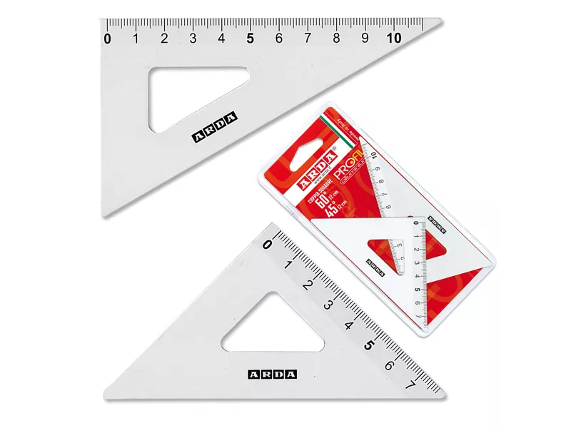 Squadre Profil Arda - 45° e 60° - 12 cm - 80312 (Alluminio Conf. 2)