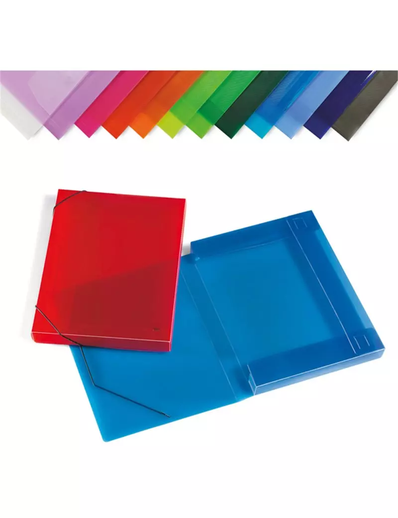 Cartellina in PPL con Elastico - Dorso 3 - 35,5x26,5 cm - 2525-ASS (Assortiti Conf. 12) Cartellina in PPL con Elastico - Dorso 3 - 35,5x26,5 cm - 2525-ASS (Assortiti Conf. 12)